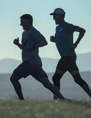 Club members running